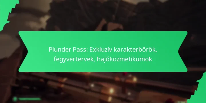 Plunder Pass: Exkluzív karakterbőrök, fegyvertervek, hajókozmetikumok