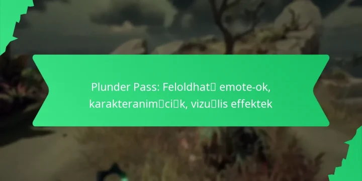Plunder Pass: Feloldható emote-ok, karakteranimációk, vizuális effektek