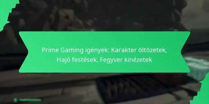 Prime Gaming igények: Karakter öltözetek, Hajó festések, Fegyver kinézetek