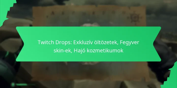 Twitch Drops: Exkluzív öltözetek, Fegyver skin-ek, Hajó kozmetikumok