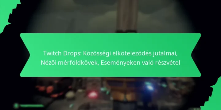Twitch Drops: Közösségi elköteleződés jutalmai, Nézői mérföldkövek, Eseményeken való részvétel