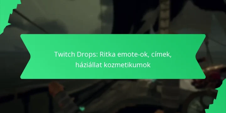 Twitch Drops: Ritka emote-ok, címek, háziállat kozmetikumok